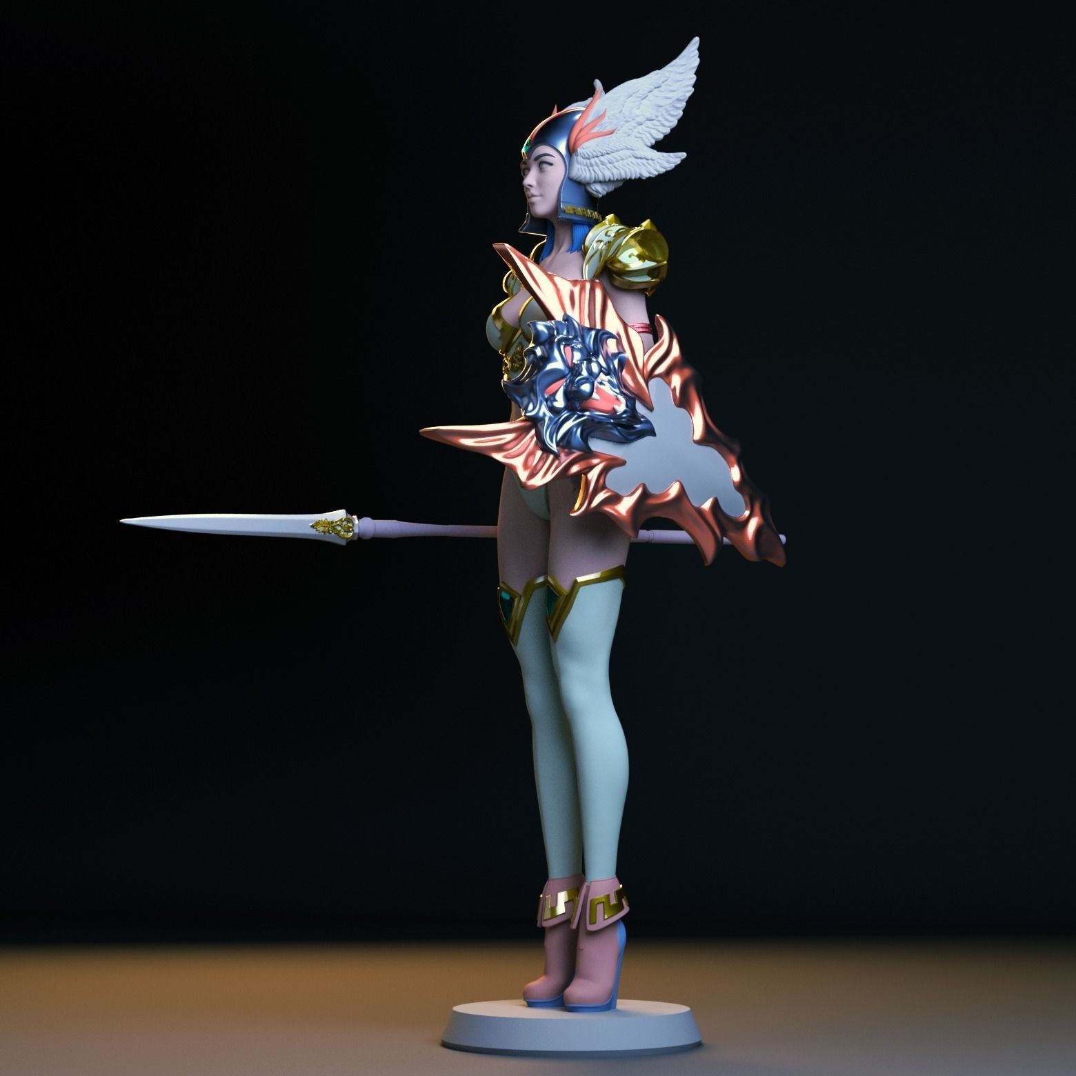 Valkyrie 3D print model_2