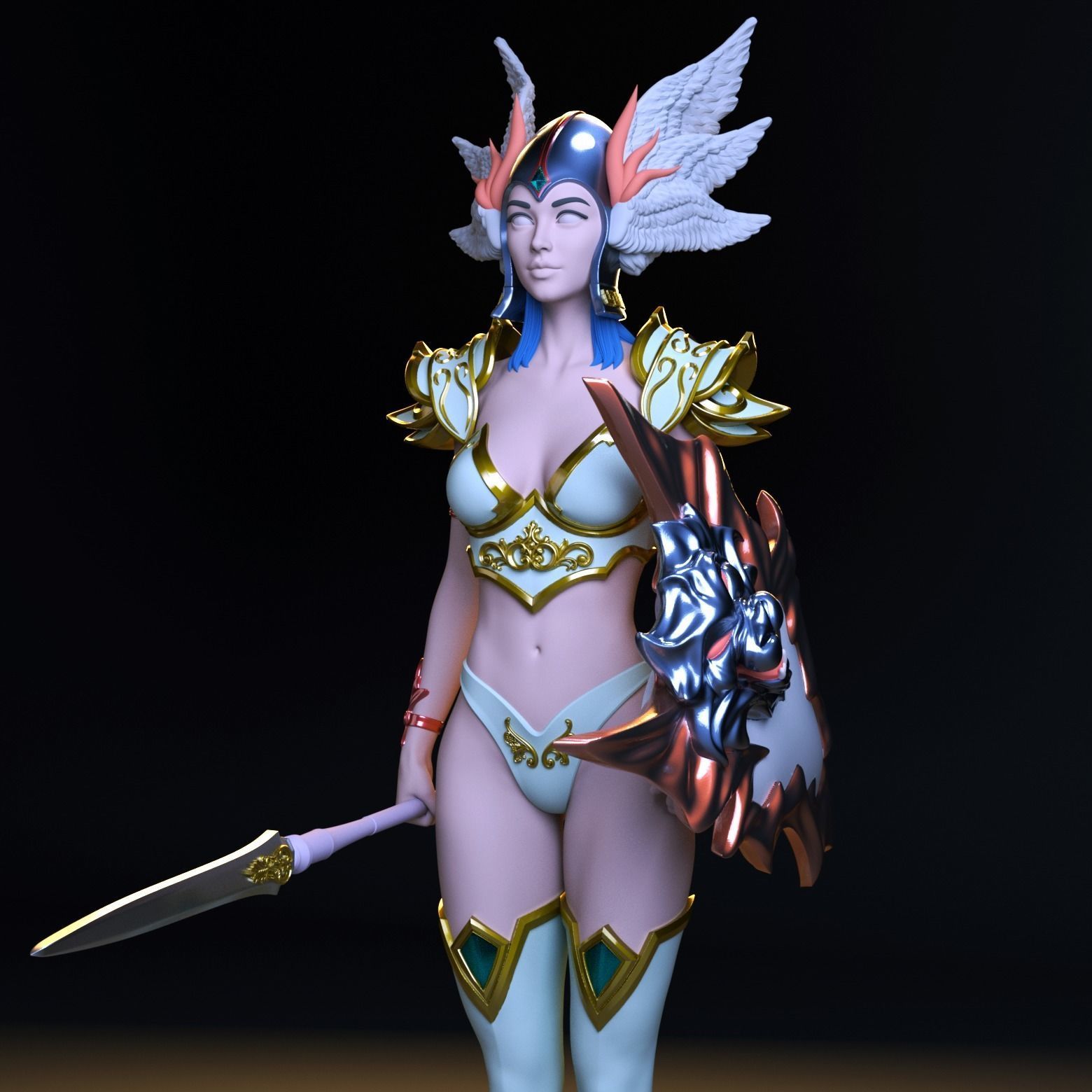 Valkyrie 3D print model_1