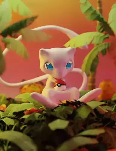 mew pokemon sculpt