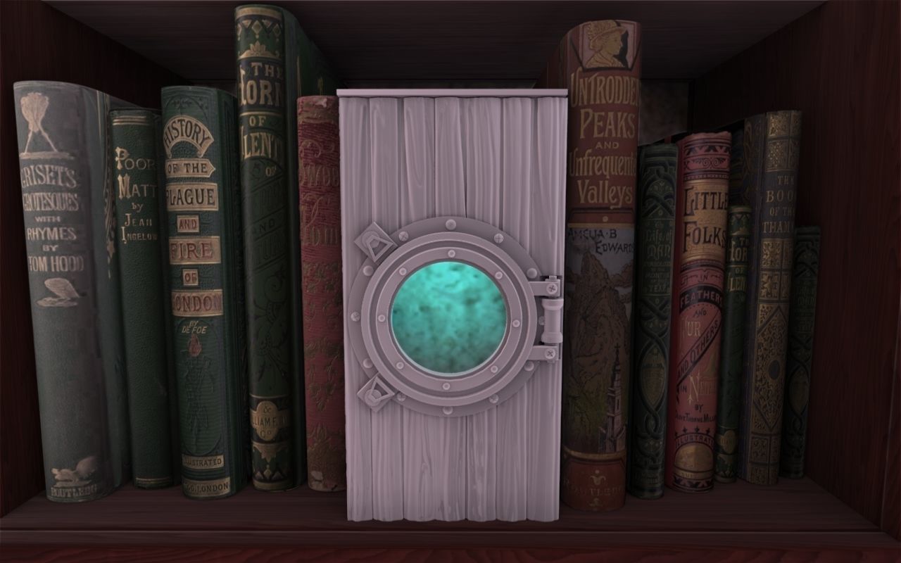 Porthole Booknook 3D print model_1