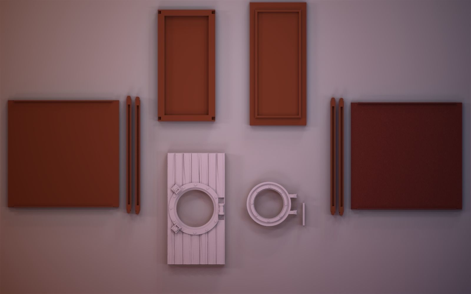 Porthole Booknook 3D print model_2