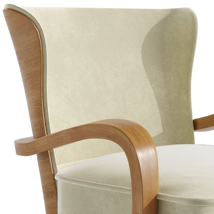 Werner West Open Armchair by Circa 1930s 3D model_3