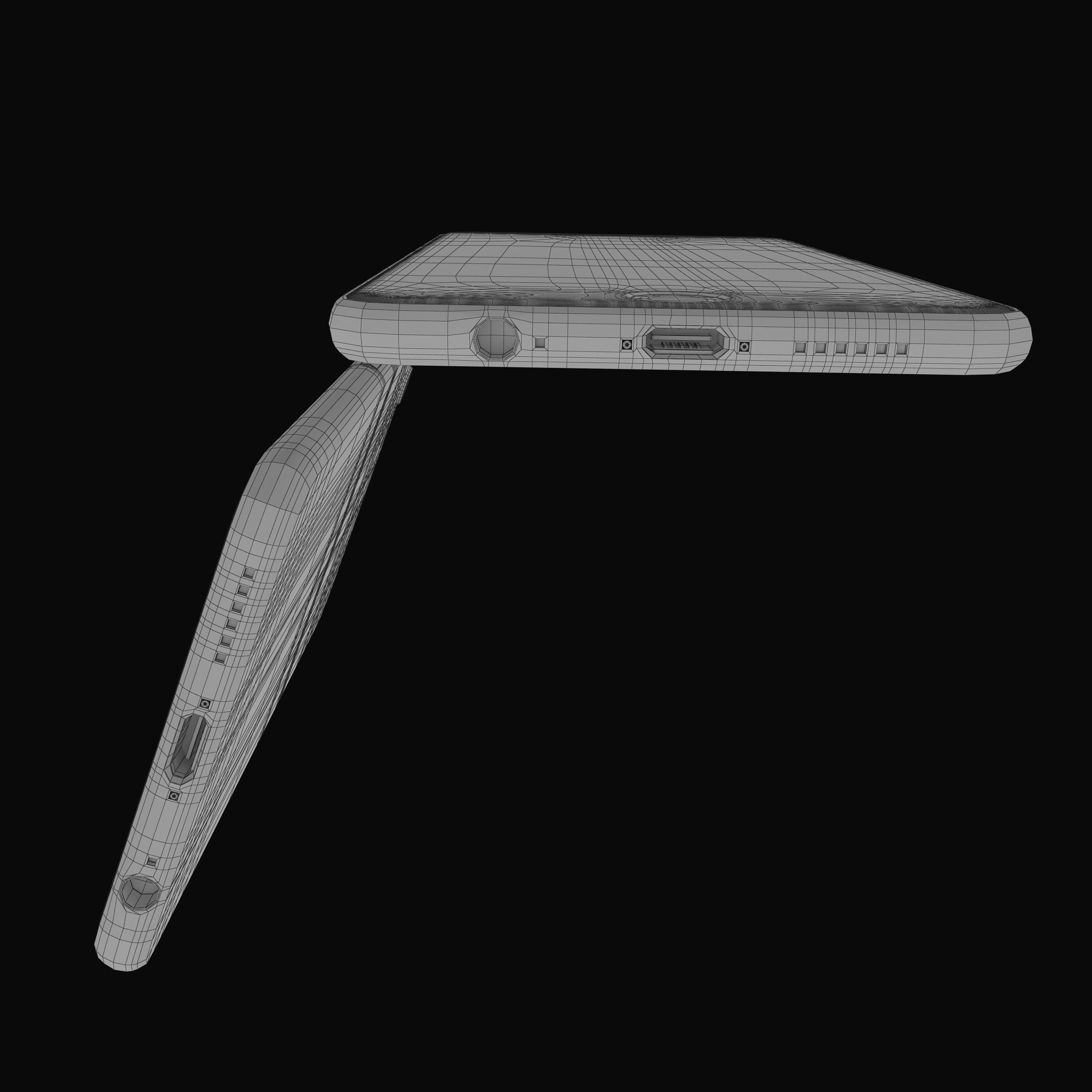 Apple iPhone 6 iPhone 6 Plus Silver Low-poly 3D model_27