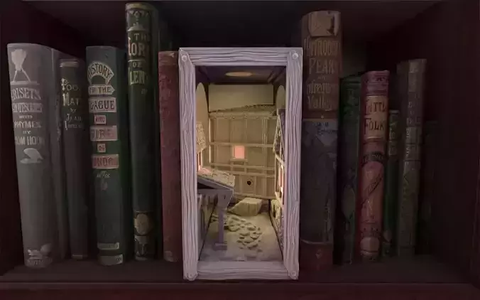 Medieval Booknook 3D print model