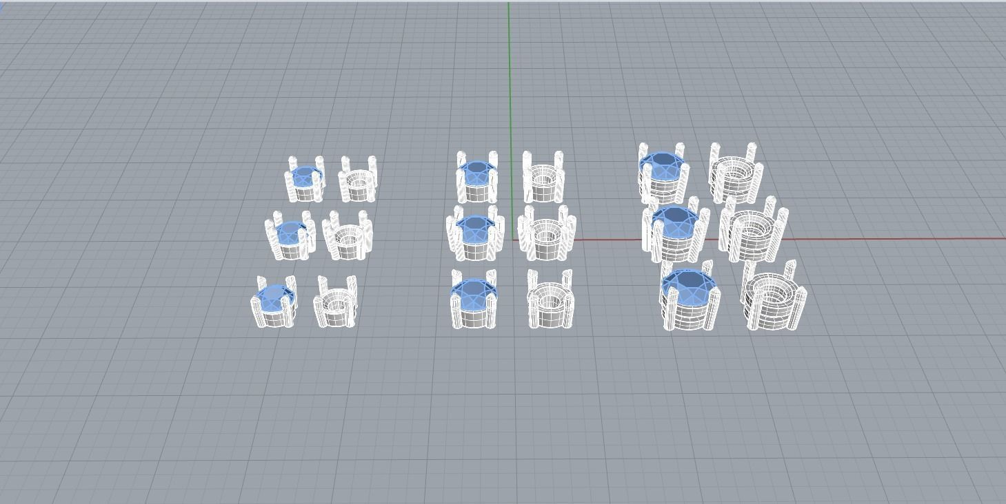 Stone Settings Collection Ready-made  Chatons round 3D print model_7