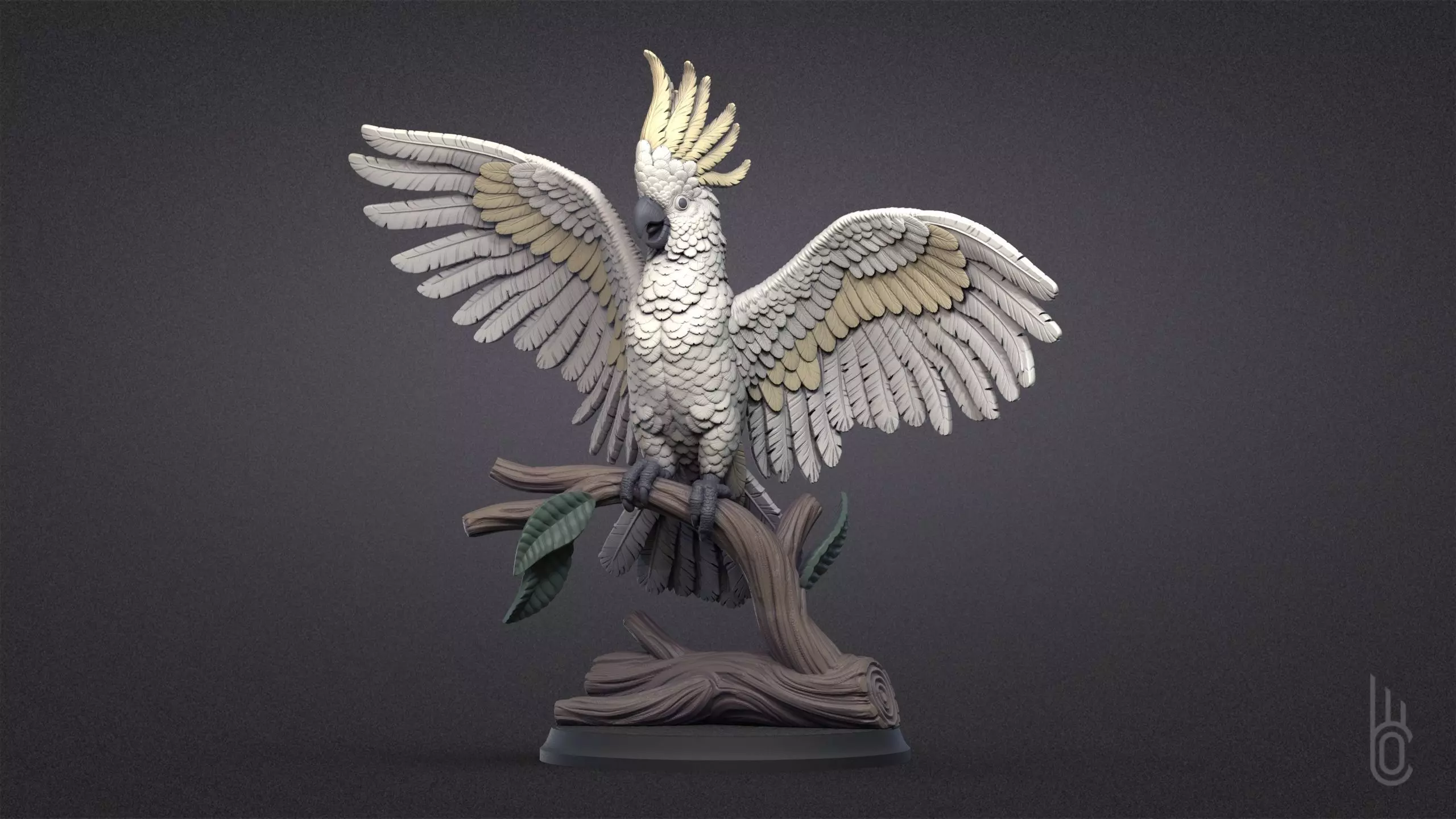 Happy Cockatoo 3D print model_0