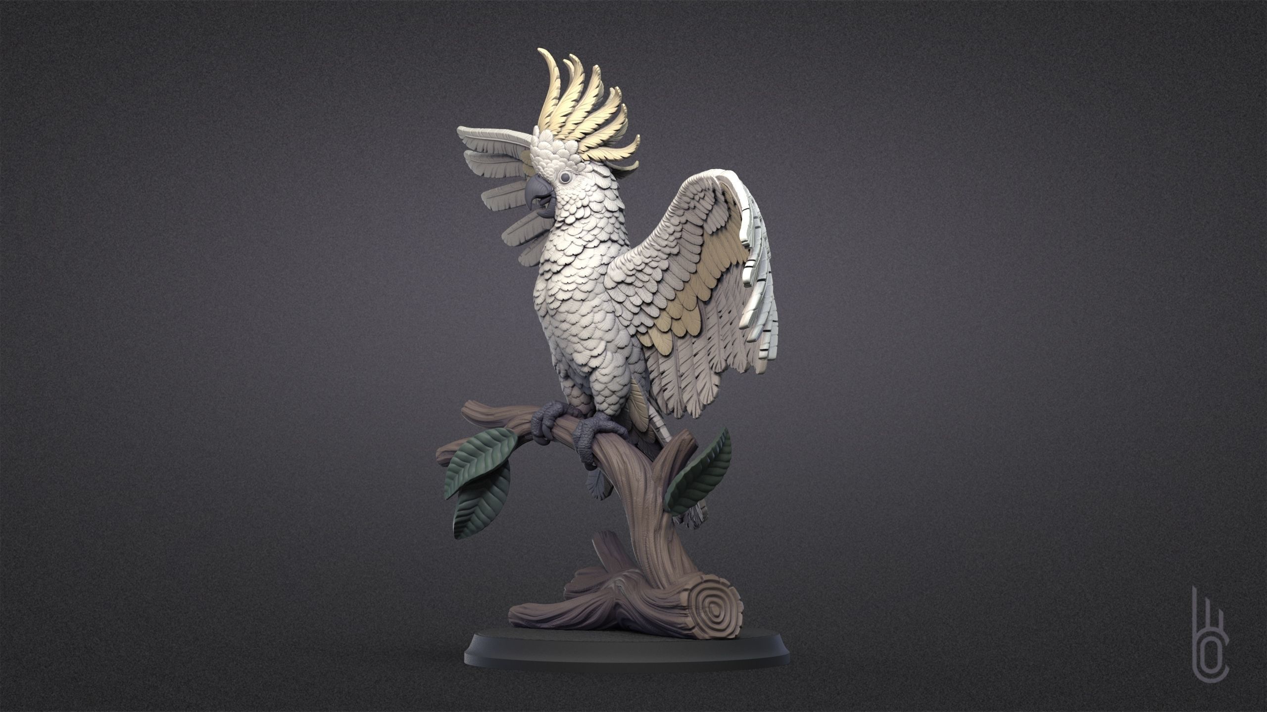 Happy Cockatoo 3D print model_5