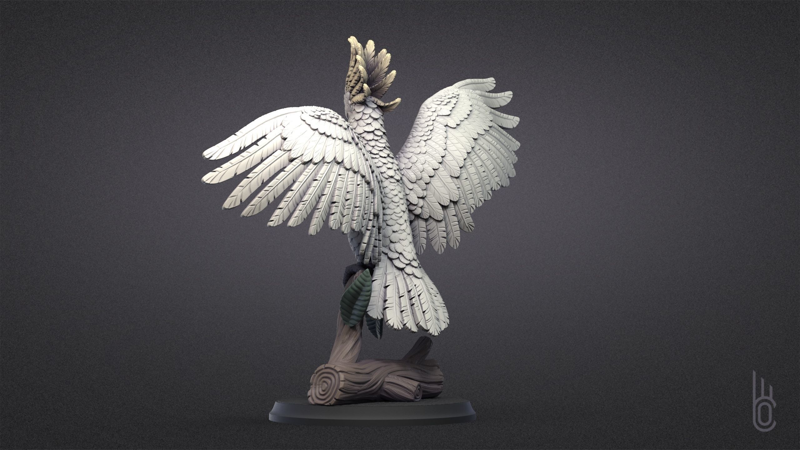 Happy Cockatoo 3D print model_6