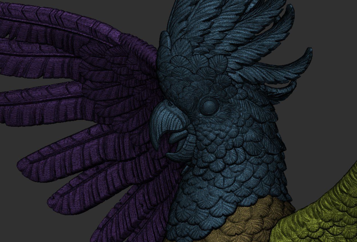 Happy Cockatoo 3D print model_12