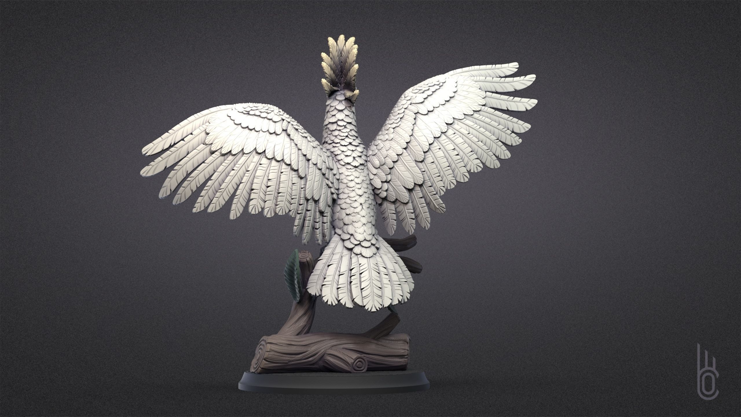 Happy Cockatoo 3D print model_7
