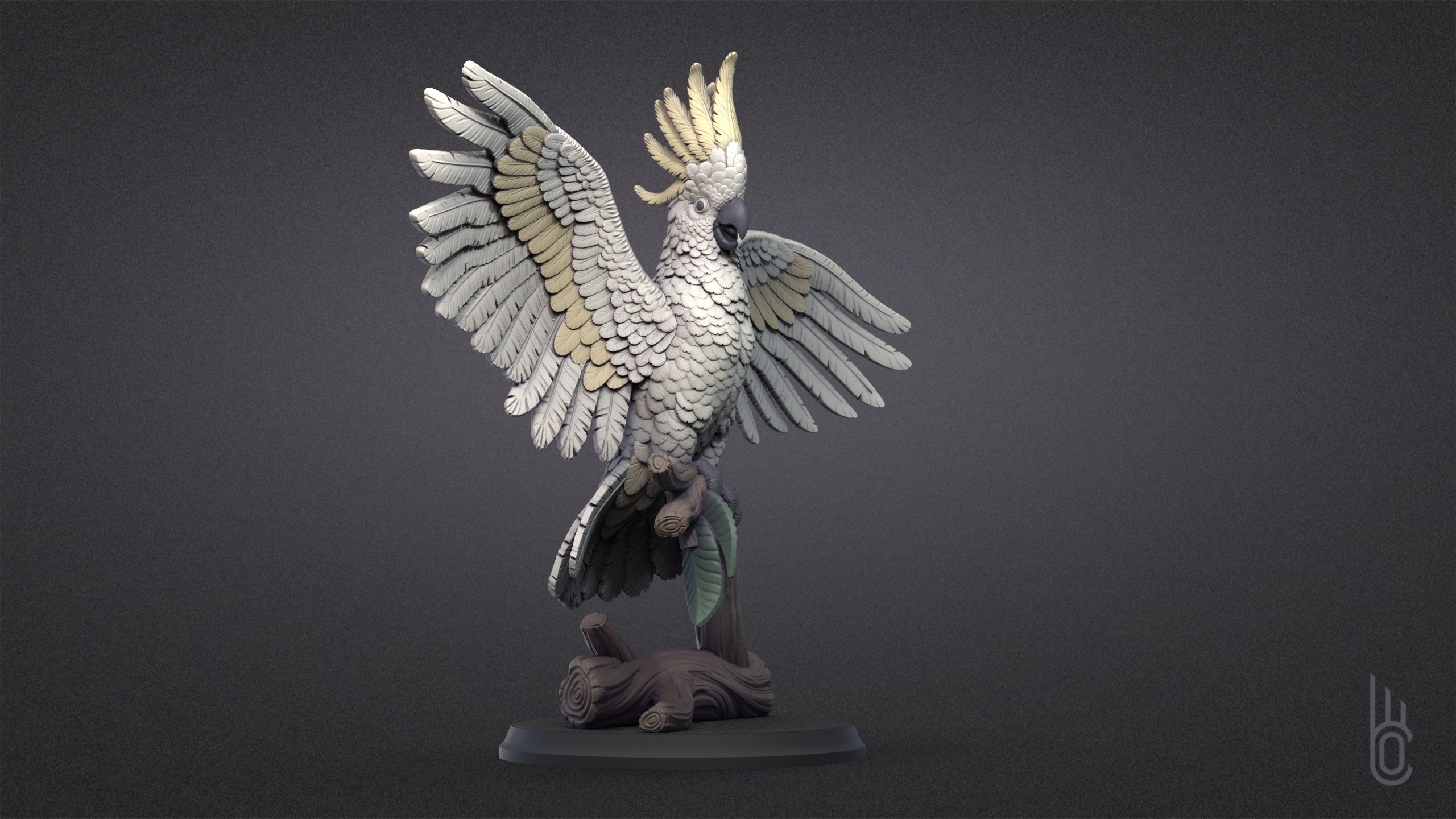 Happy Cockatoo 3D print model_4