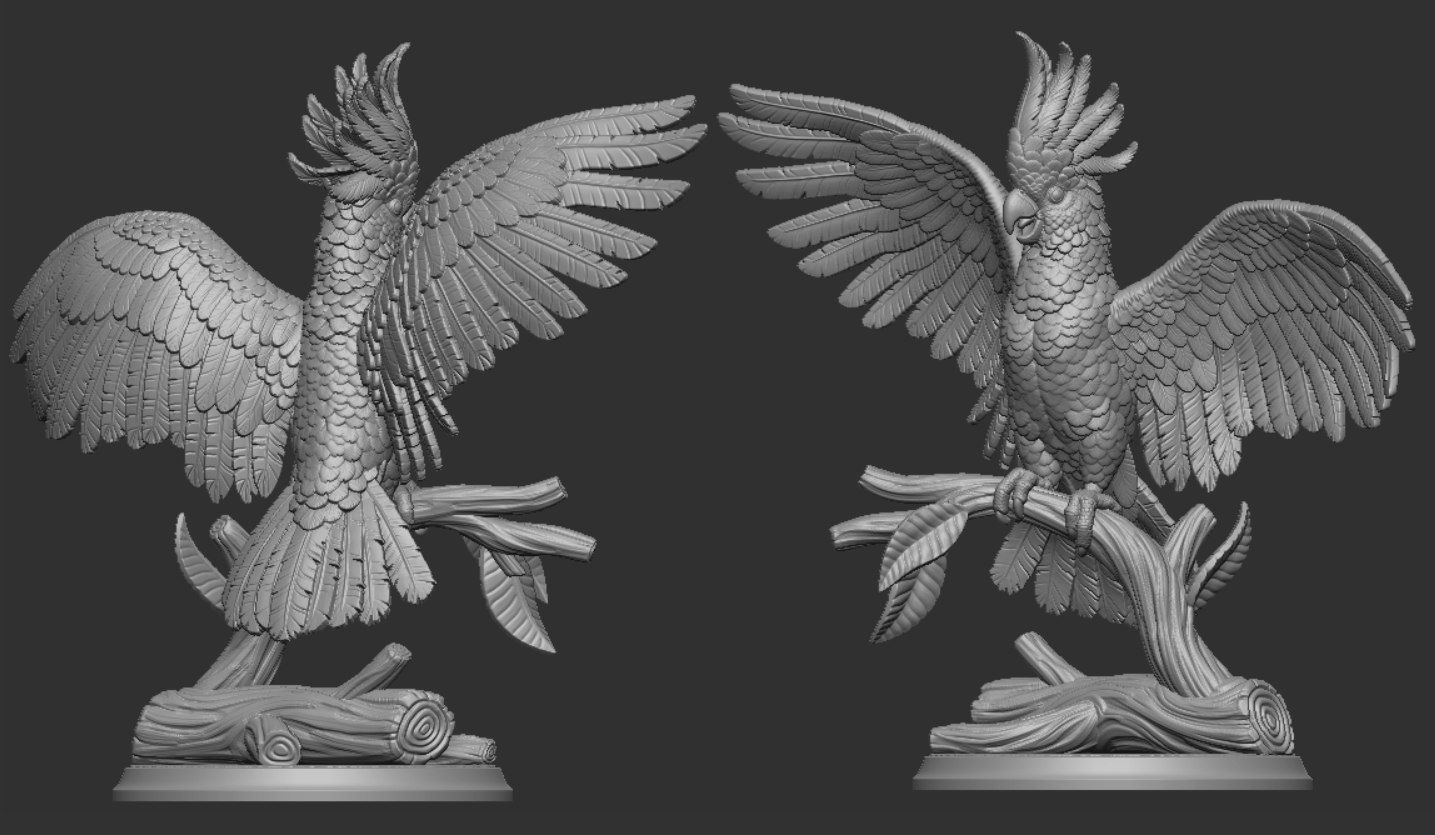 Happy Cockatoo 3D print model_10