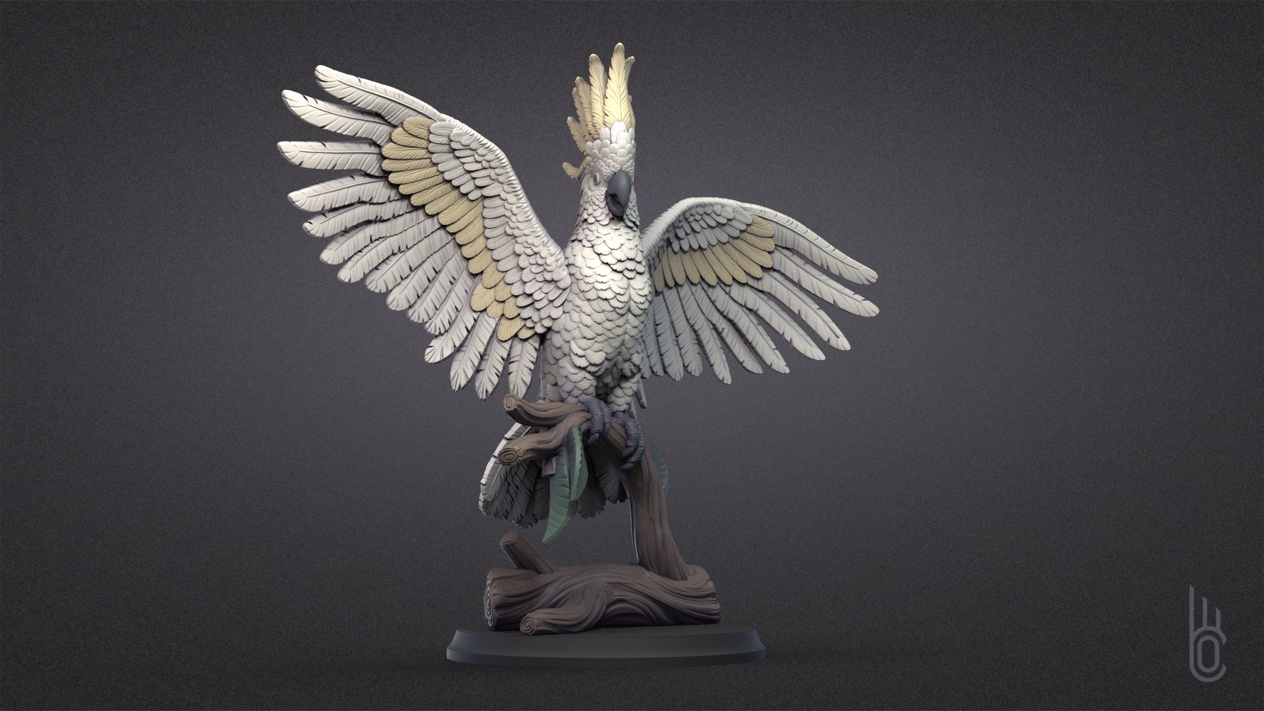 Happy Cockatoo 3D print model_2