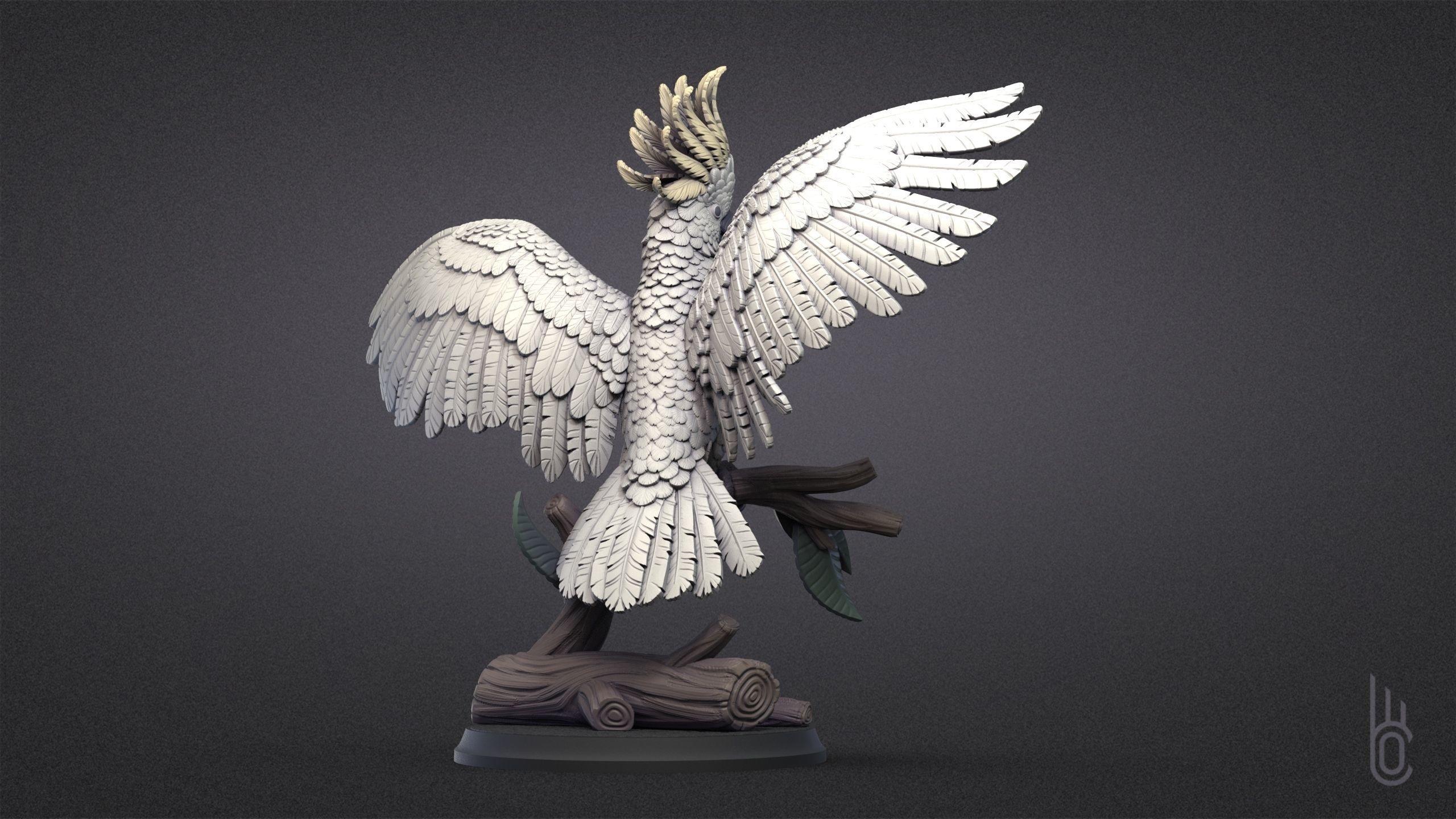 Happy Cockatoo 3D print model_8