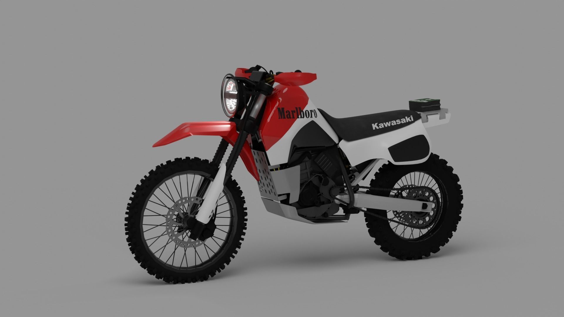 Kawasaki KLR600 Rally 3D model_5
