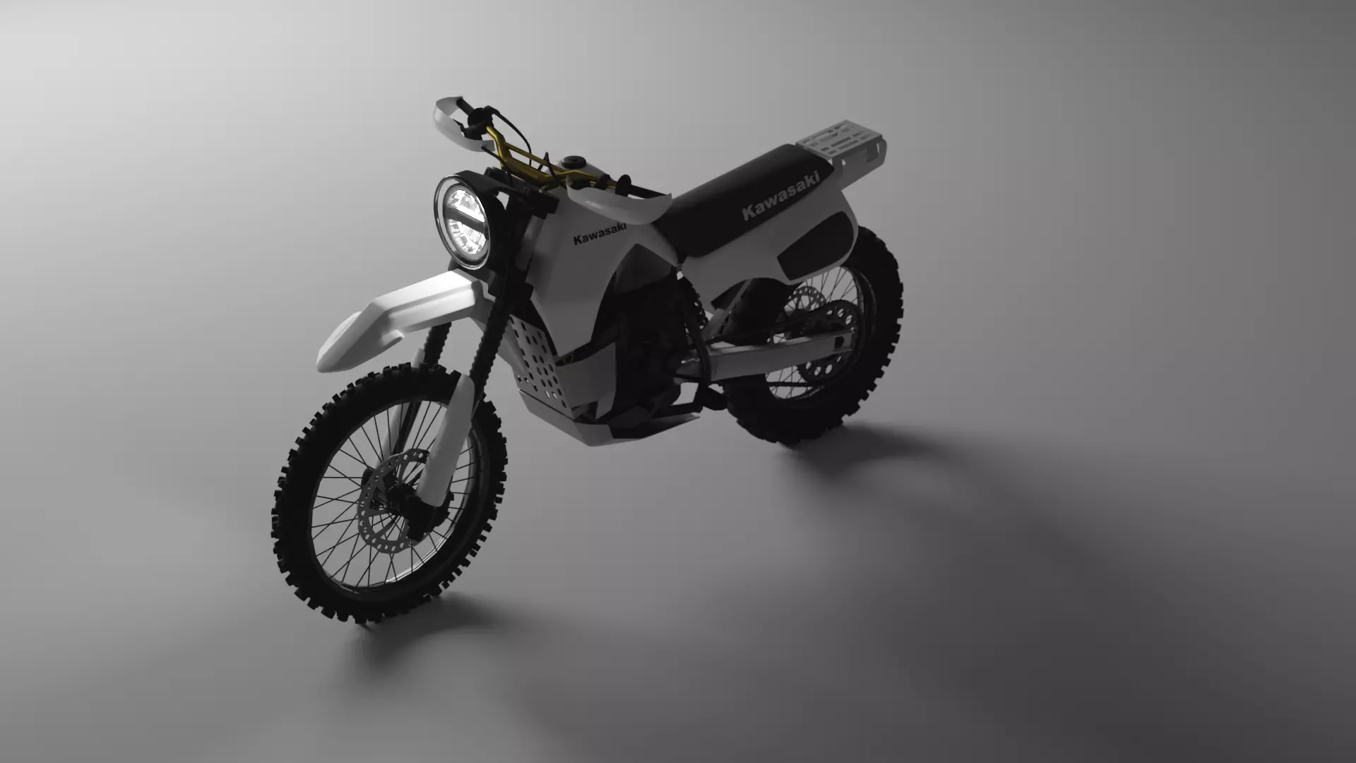 Kawasaki KLR600 Rally 3D model_0