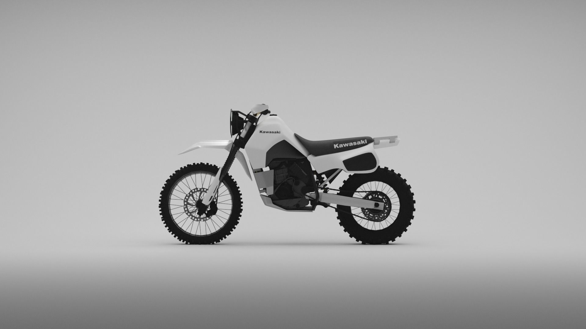 Kawasaki KLR600 Rally 3D model_2