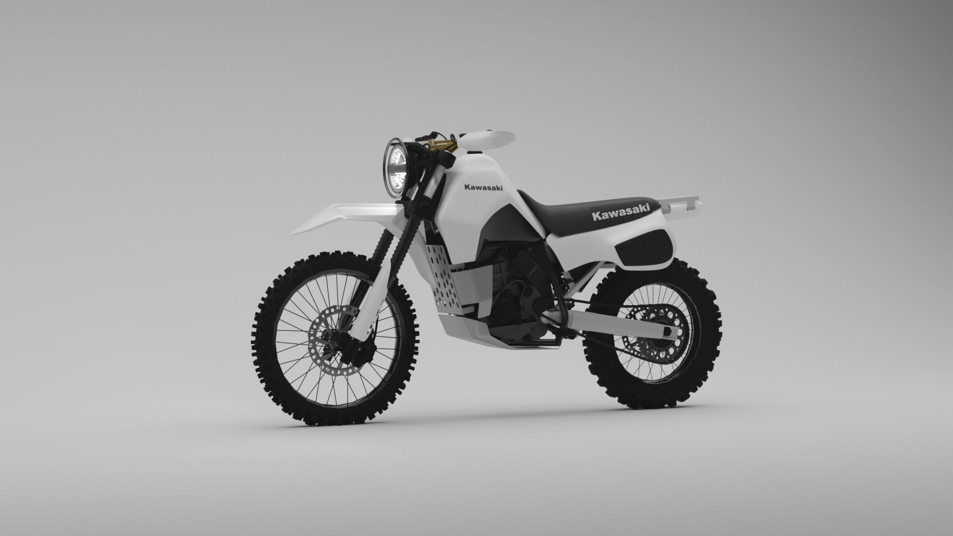 Kawasaki KLR600 Rally 3D model_1