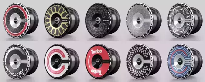 Rotiform RSE Aerodisc Addon Low-poly 3D model