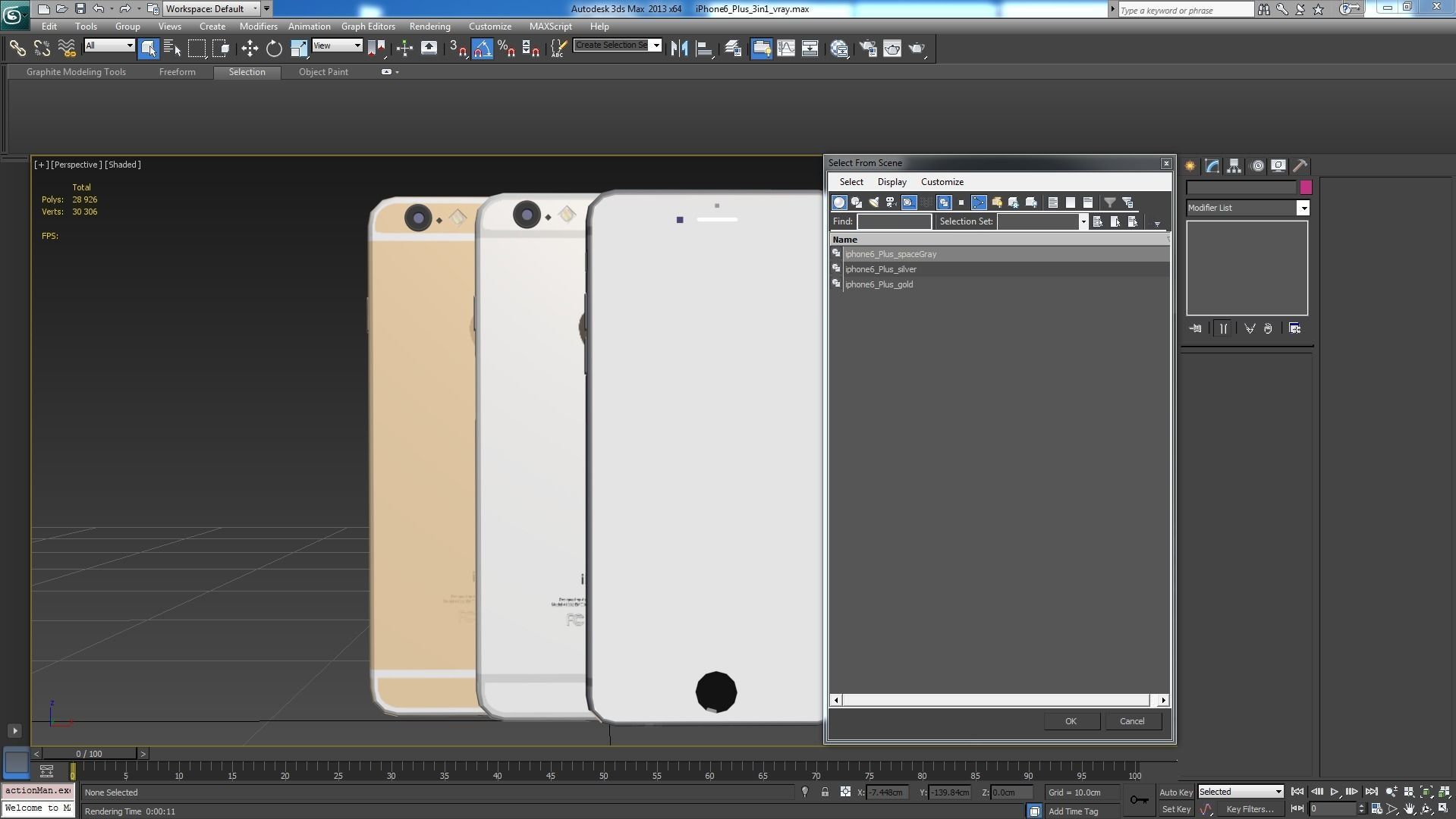 Apple iPhone 6 Plus Collection Low-poly 3D model_31