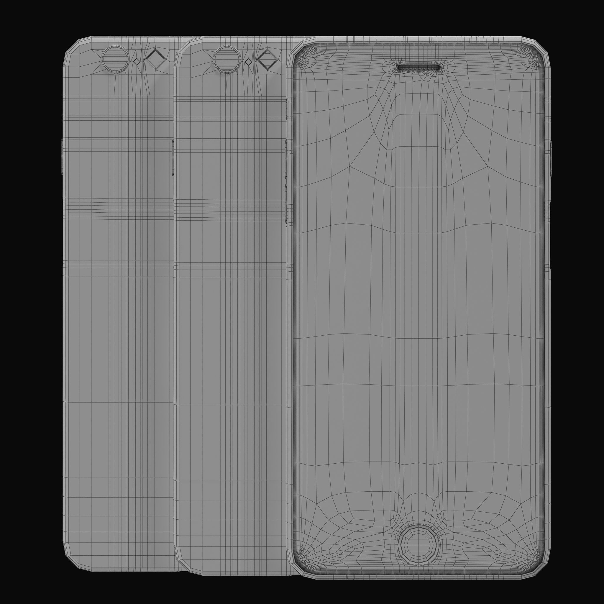 Apple iPhone 6 Plus Collection Low-poly 3D model_22