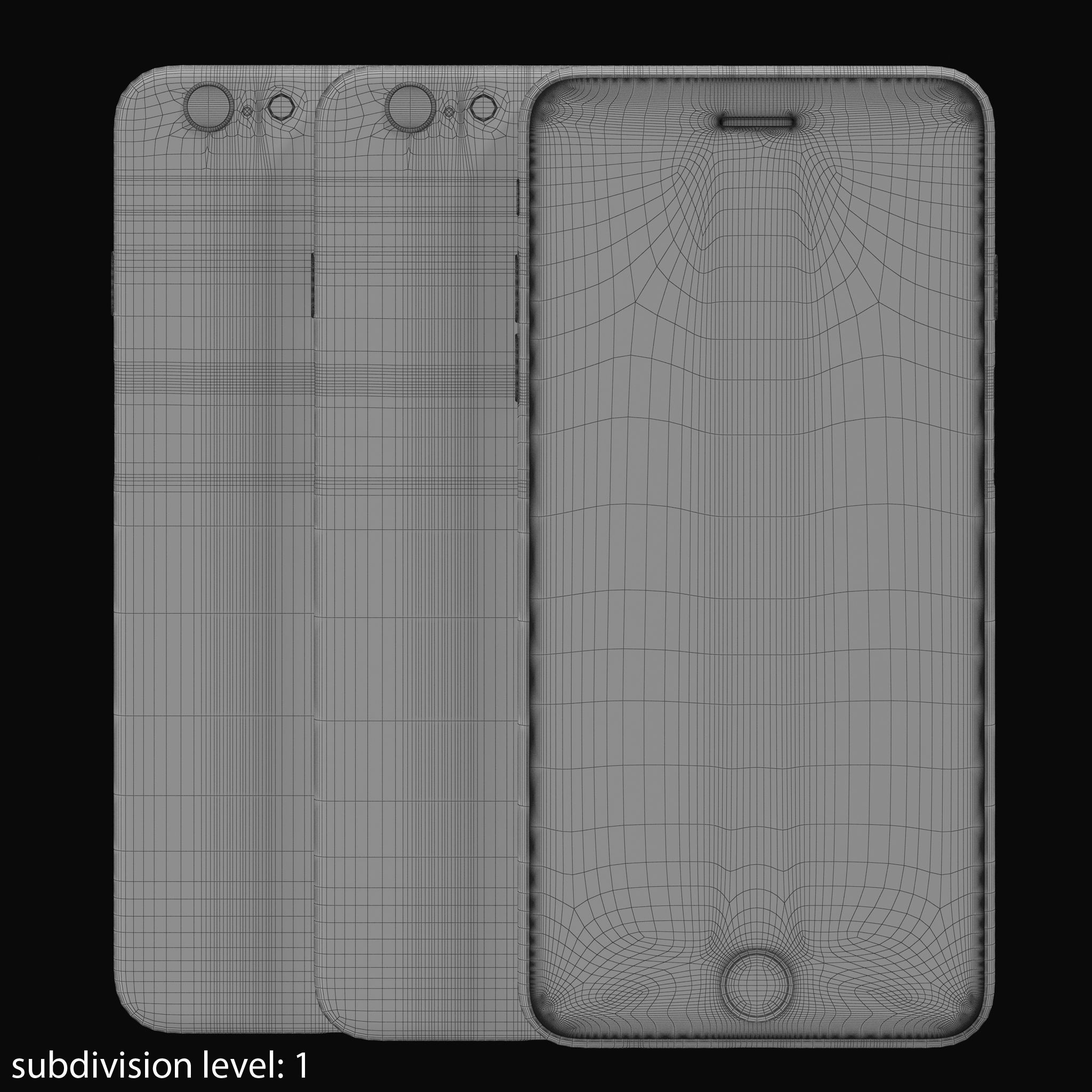 Apple iPhone 6 Plus Collection Low-poly 3D model_30