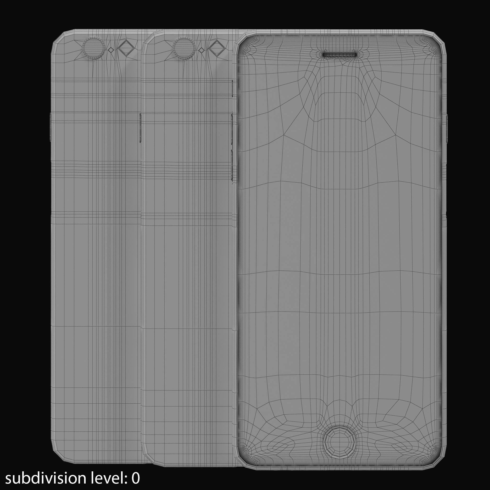 Apple iPhone 6 Plus Collection Low-poly 3D model_29