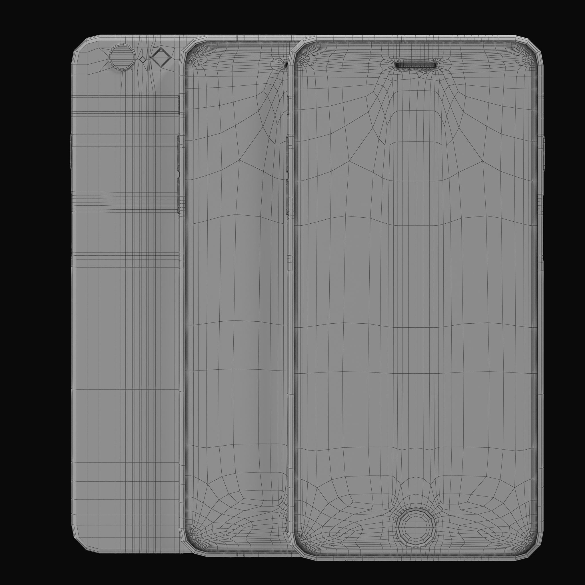 Apple iPhone 6 Plus Collection Low-poly 3D model_23