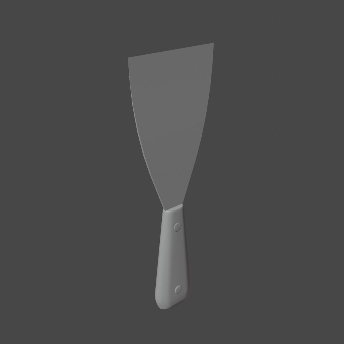 Painter Spatula 02 Low-poly 3D model_9