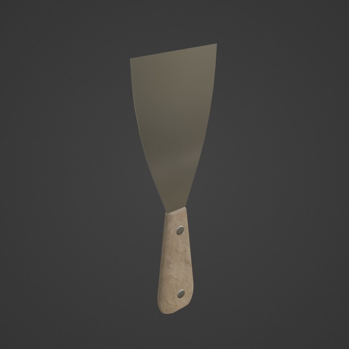 Painter Spatula 02 Low-poly 3D model_7
