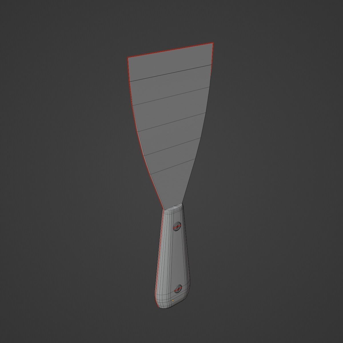 Painter Spatula 02 Low-poly 3D model_10