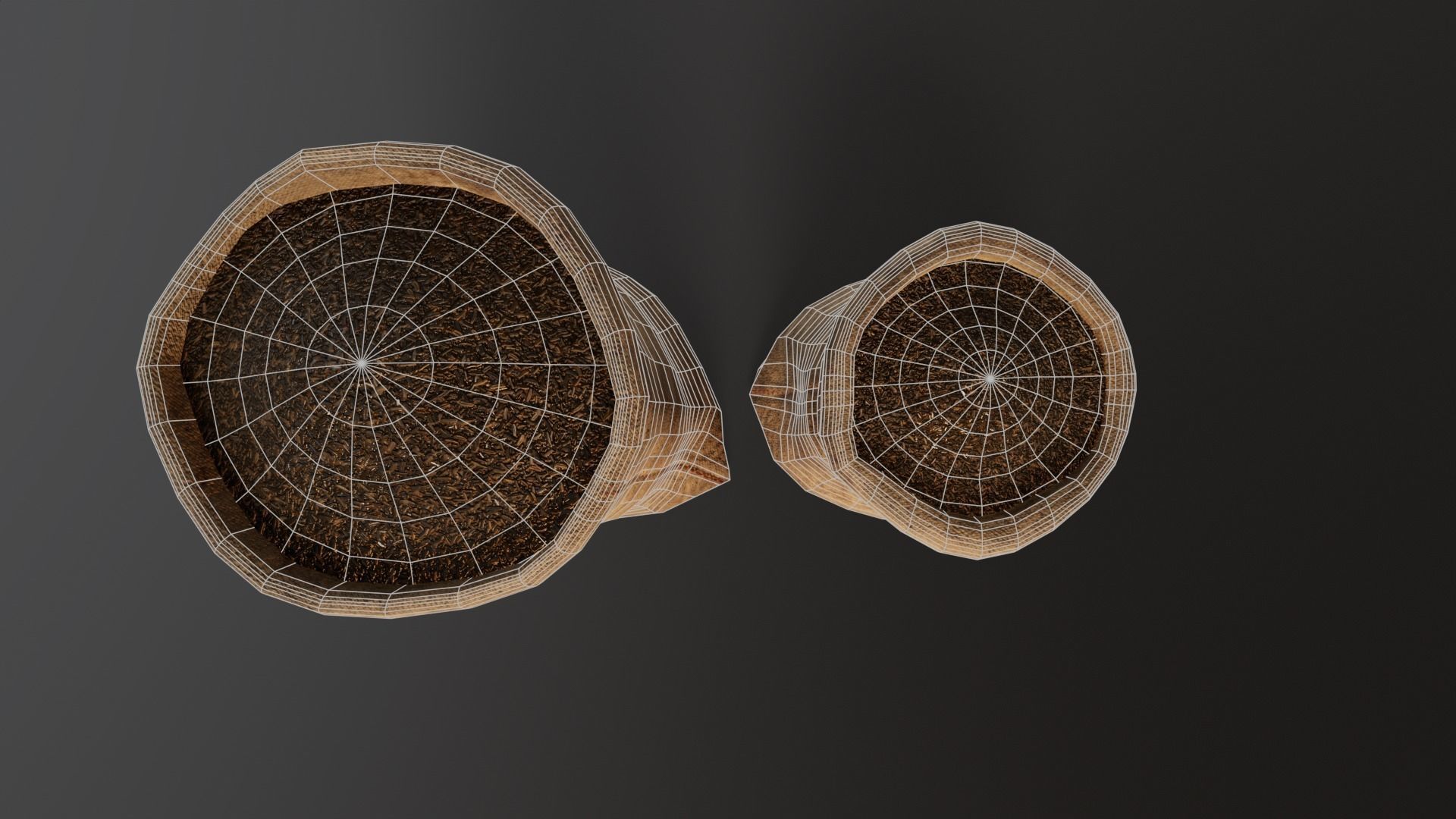 Black Rice Sacks Low-poly 3D model_12