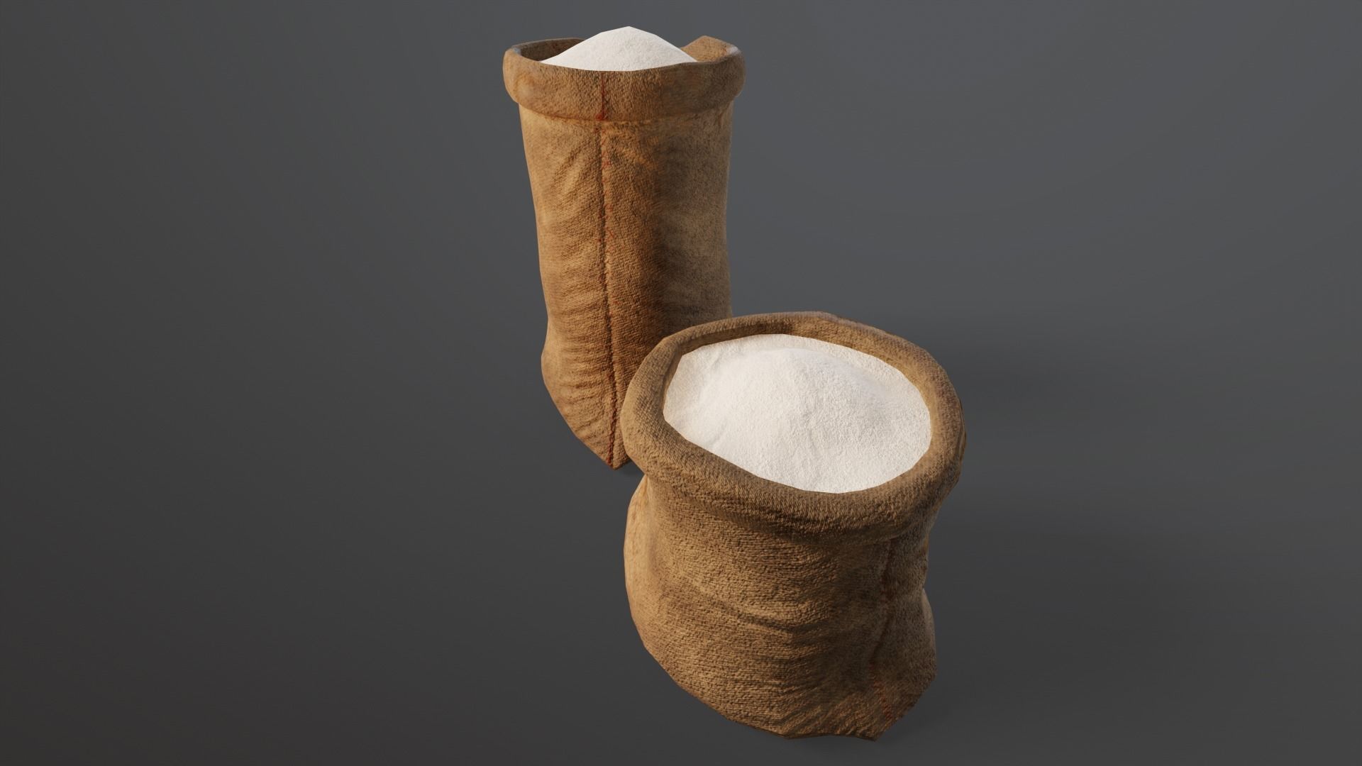 Sugar Sacks Low-poly 3D model_8