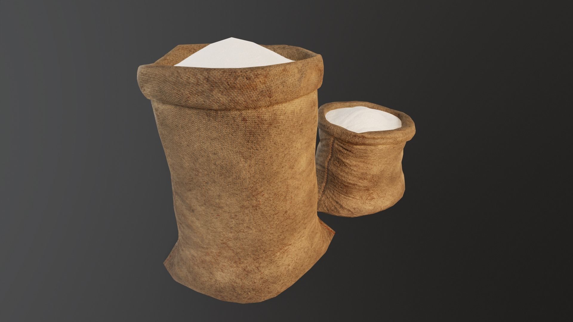 Sugar Sacks Low-poly 3D model_14