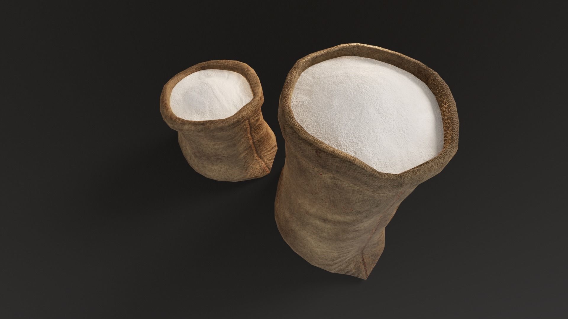 Sugar Sacks Low-poly 3D model_16