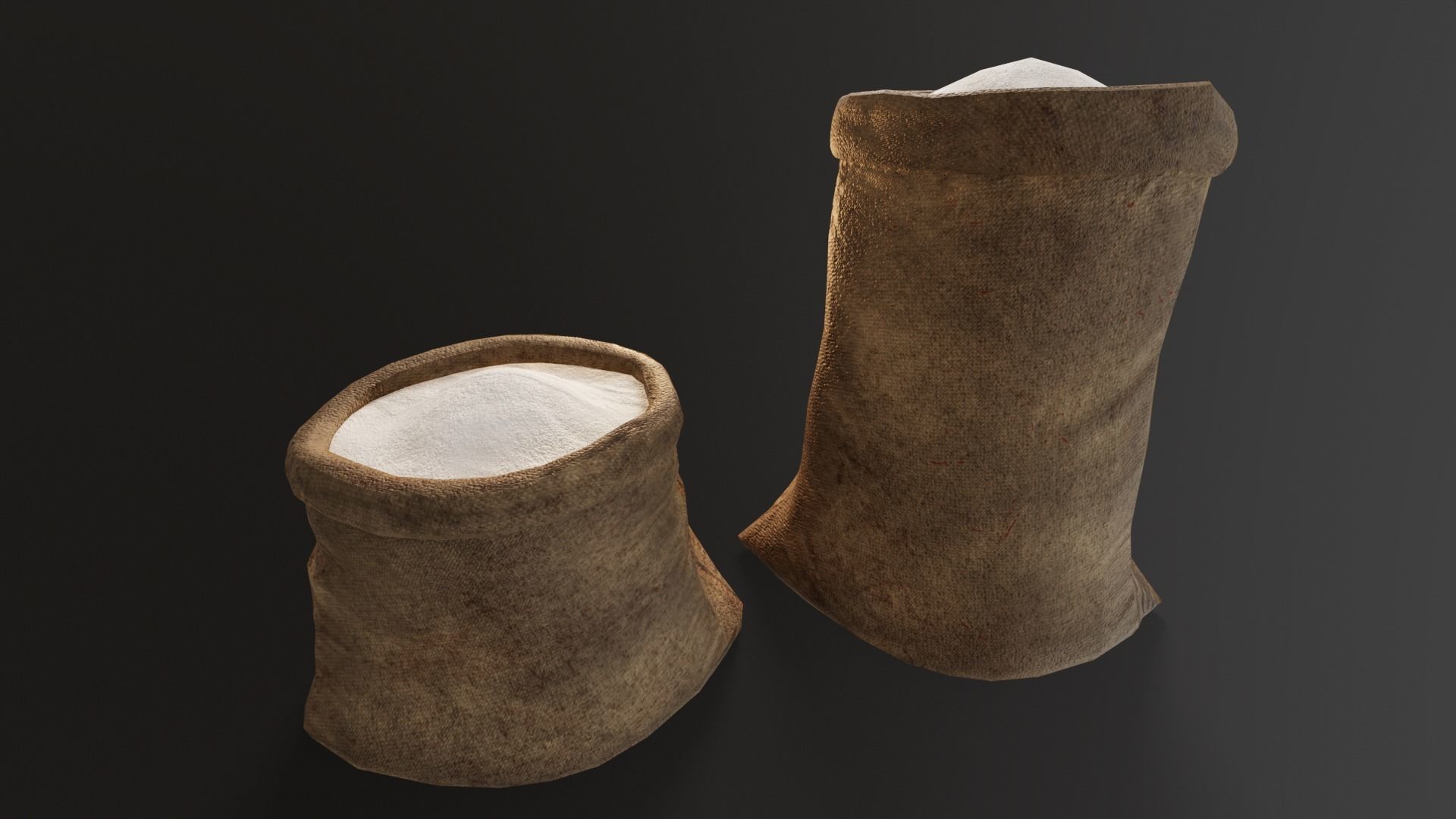 Sugar Sacks Low-poly 3D model_2