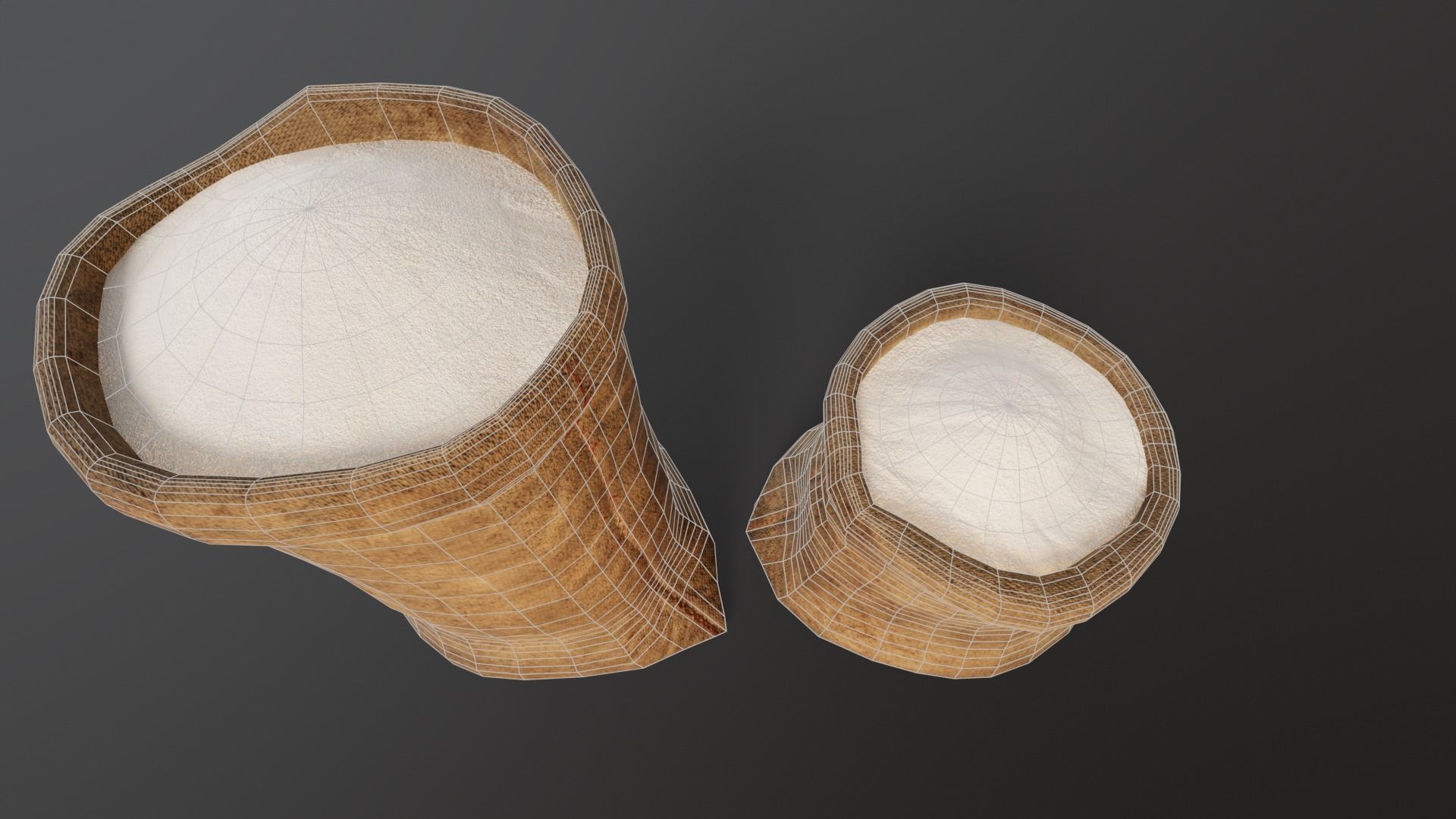 Sugar Sacks Low-poly 3D model_13