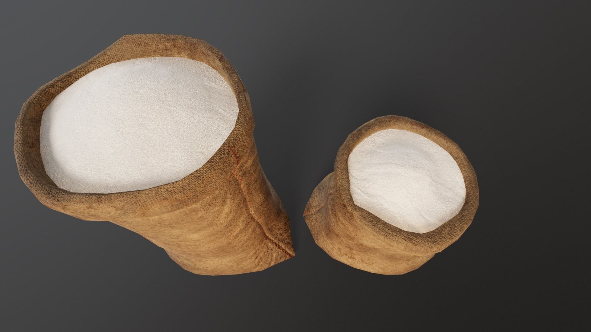Sugar Sacks Low-poly 3D model_12