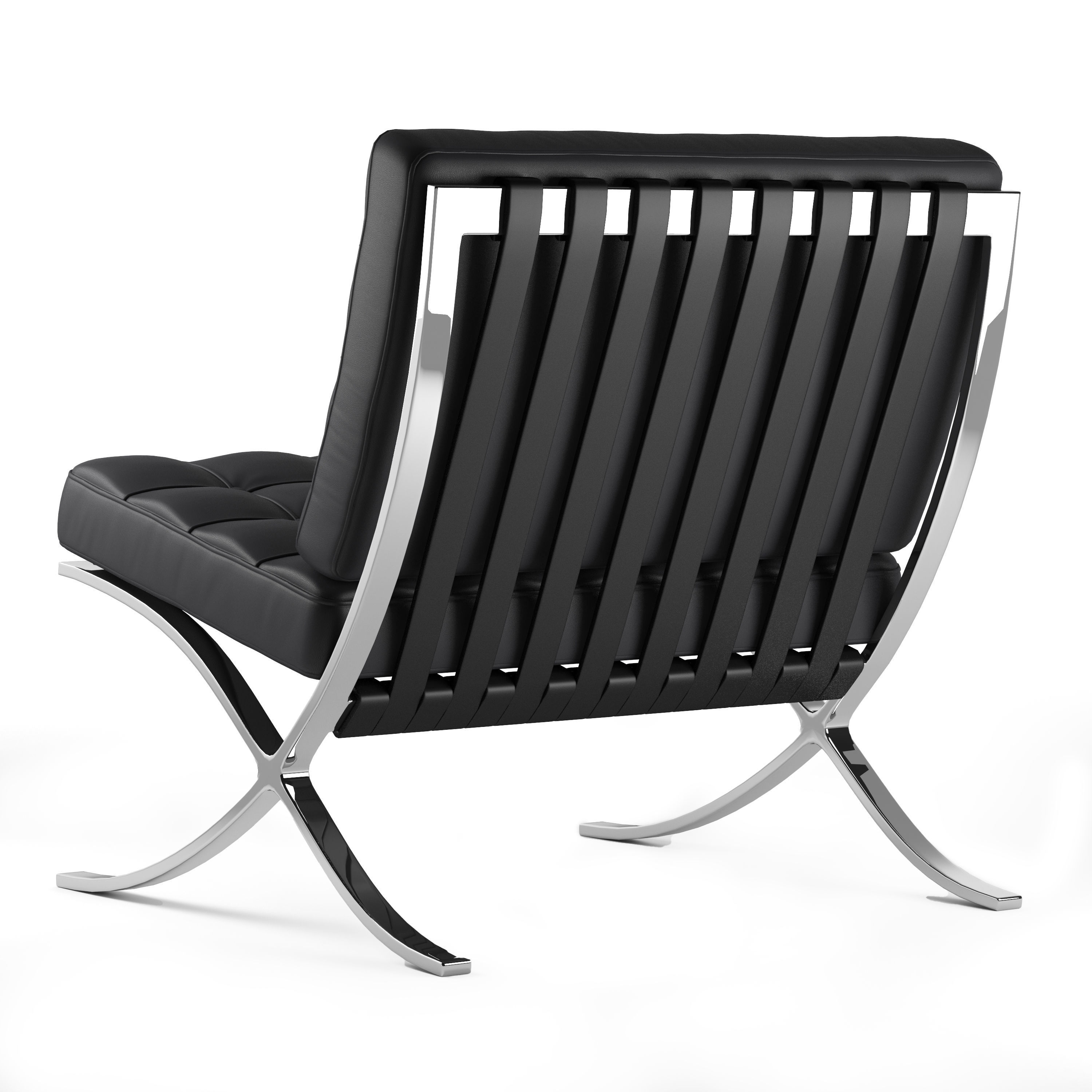 Armchair Barcelona 3D model_5