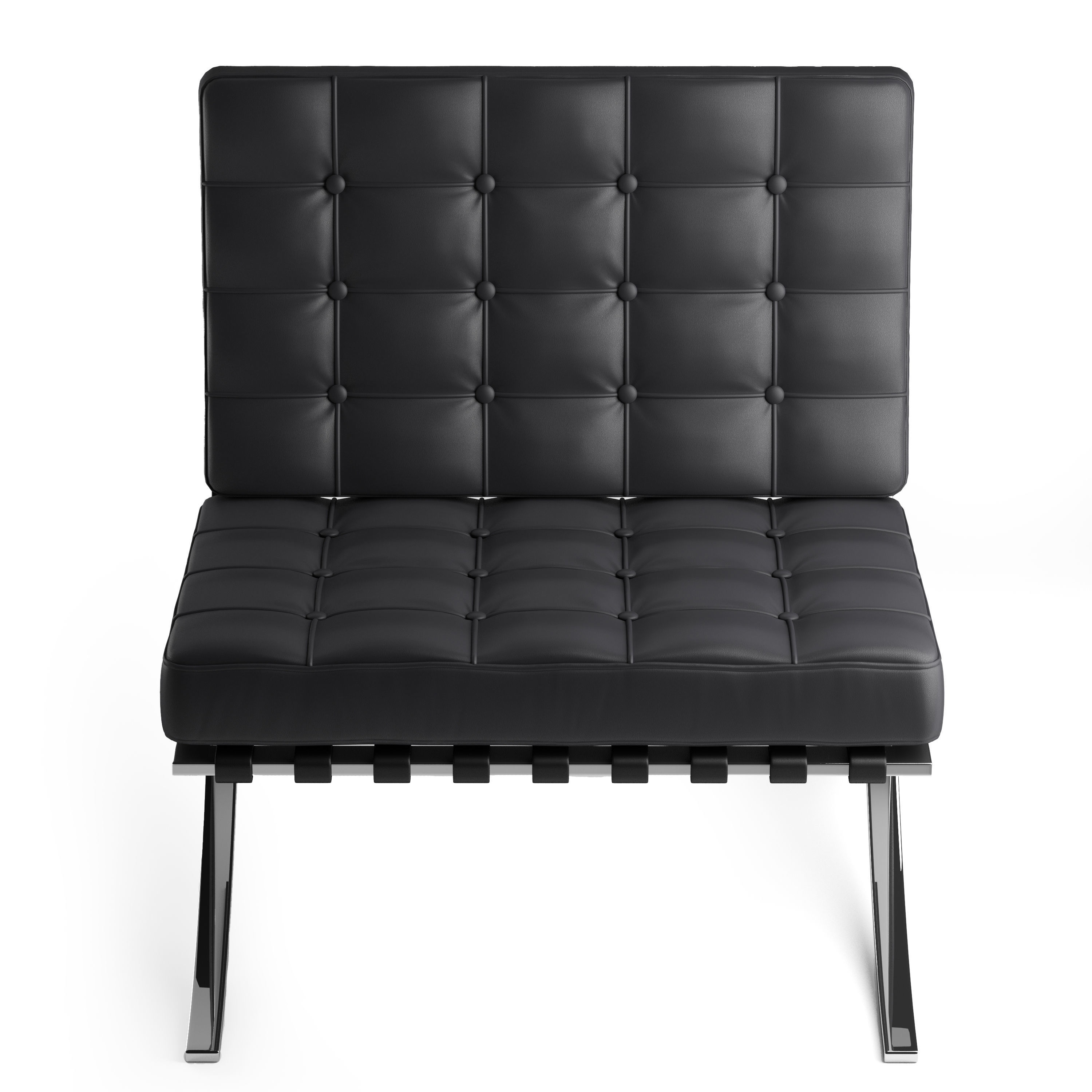 Armchair Barcelona 3D model_4