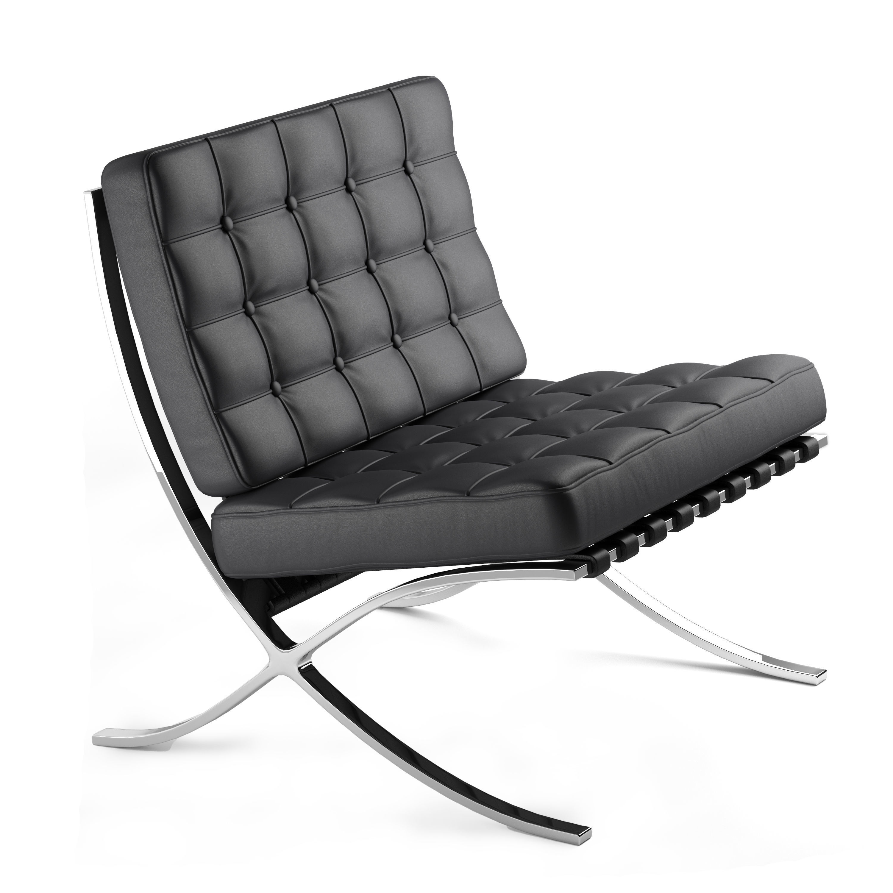 Armchair Barcelona 3D model_1