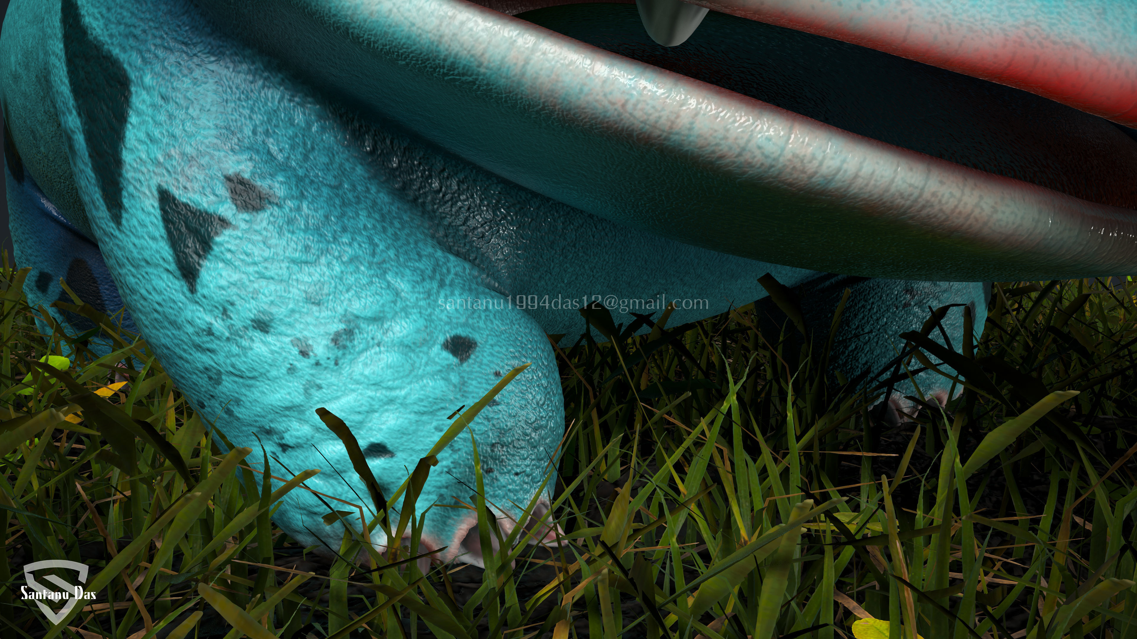 Bulbasaur Low-poly 3D model_16