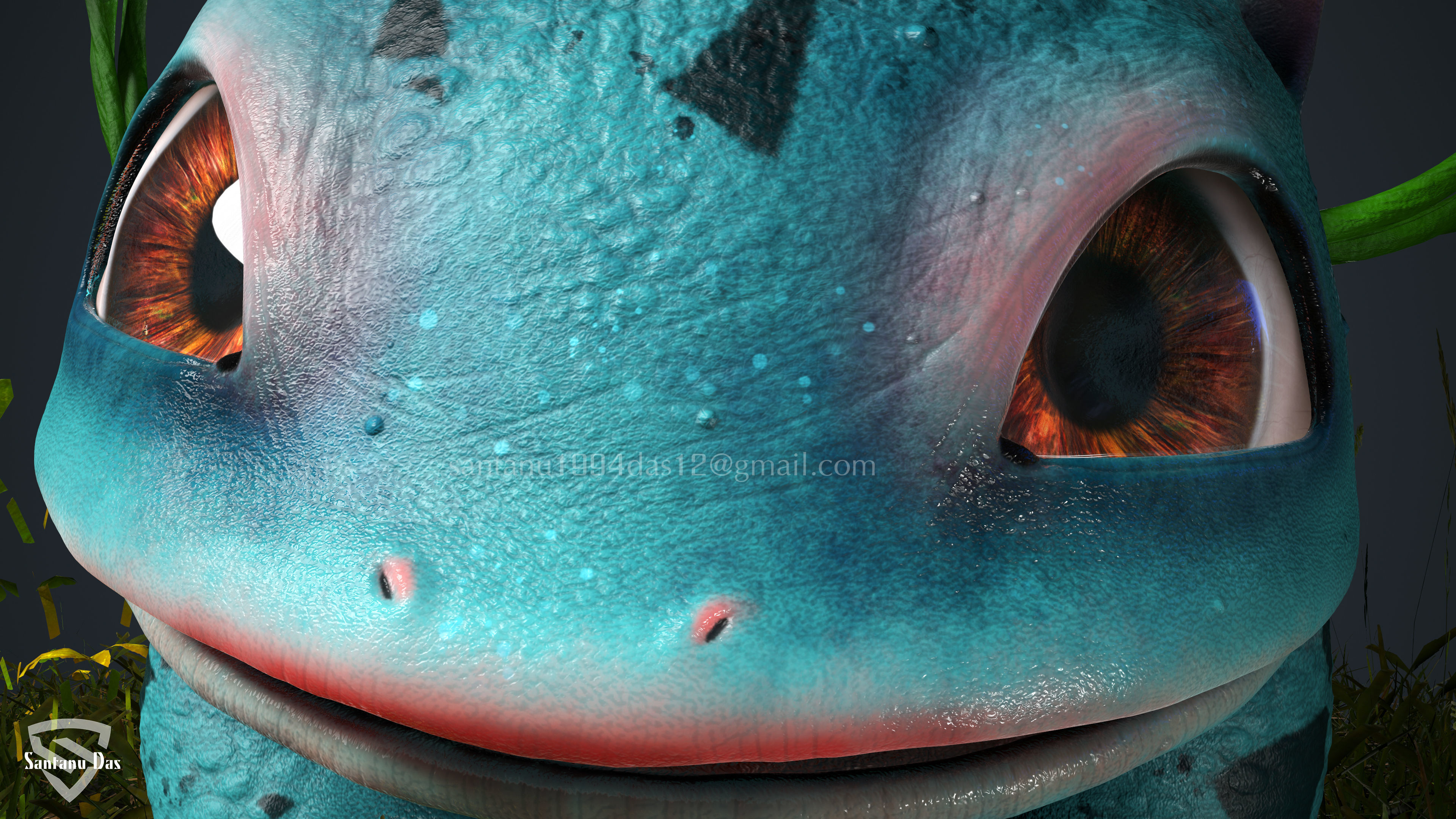 Bulbasaur Low-poly 3D model_12