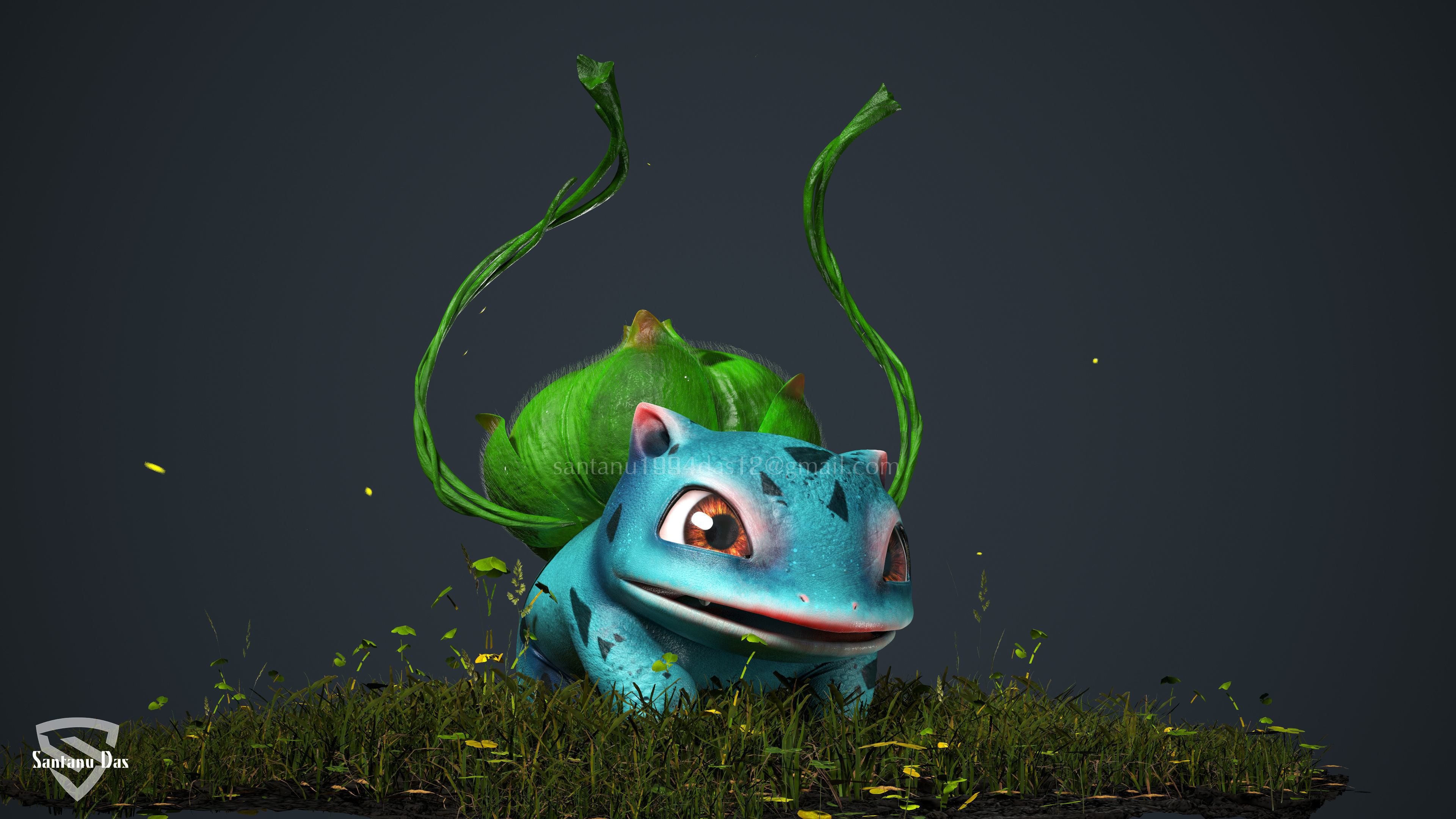 Bulbasaur Low-poly 3D model_7