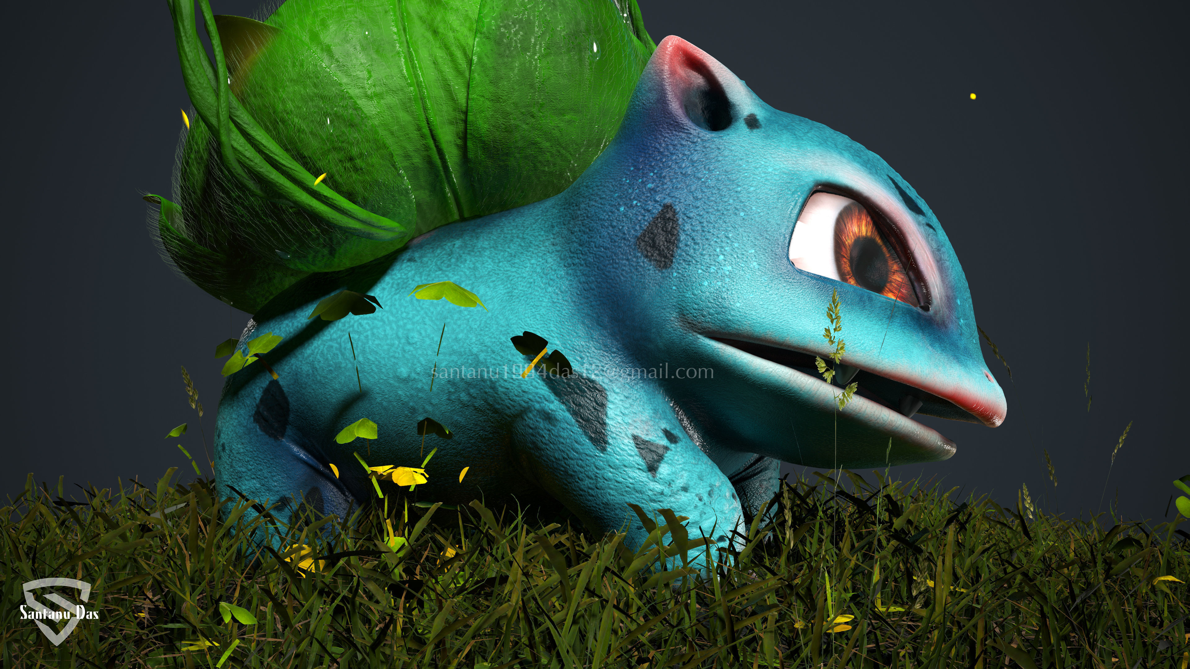 Bulbasaur Low-poly 3D model_15