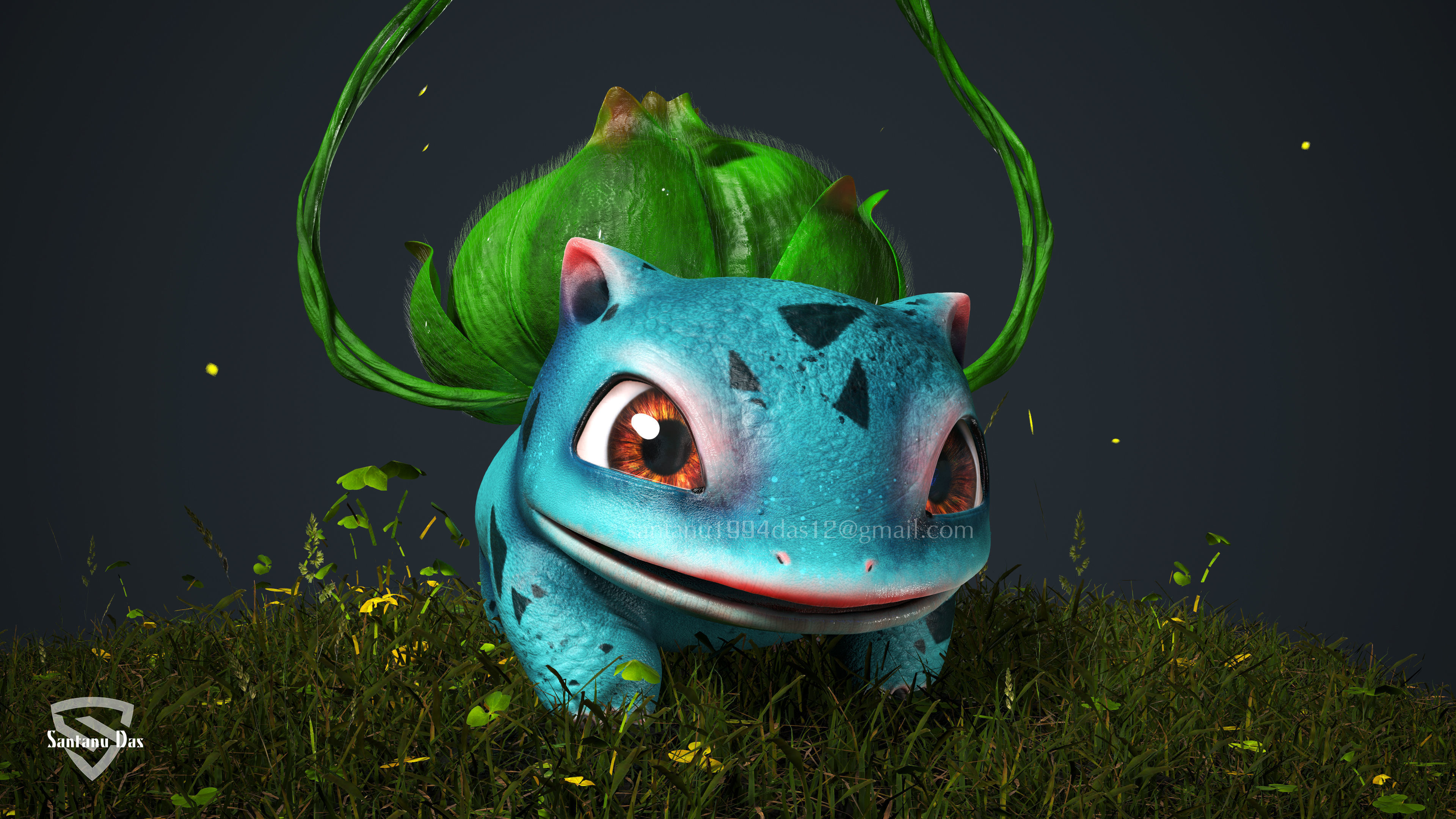 Bulbasaur Low-poly 3D model_1