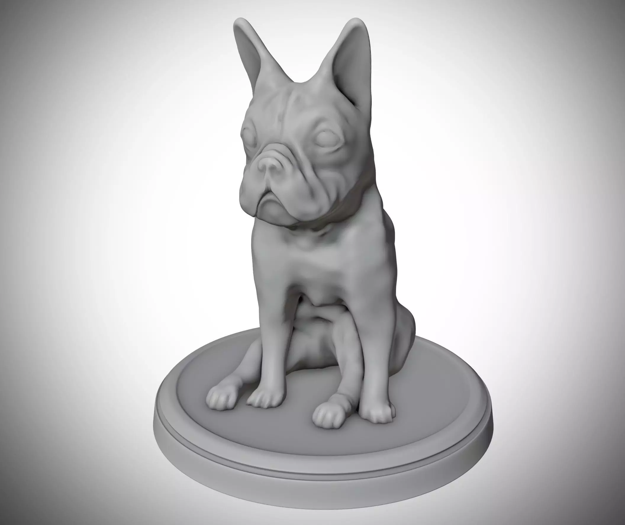 French Bulldog 3D print model