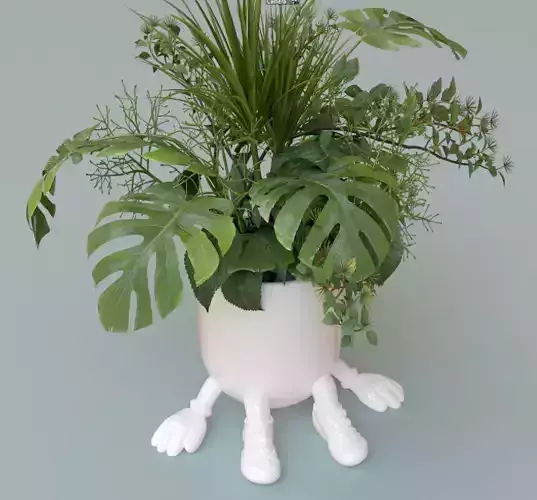 Lulino High Planter stl for 3D printing