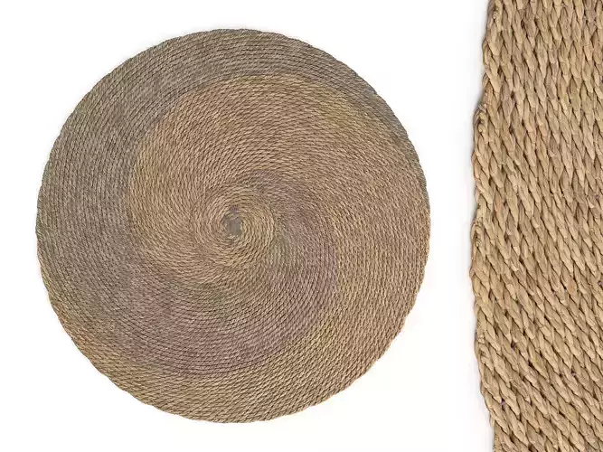 Yvy Round Rug d120cm RendezVousDeco 3D model