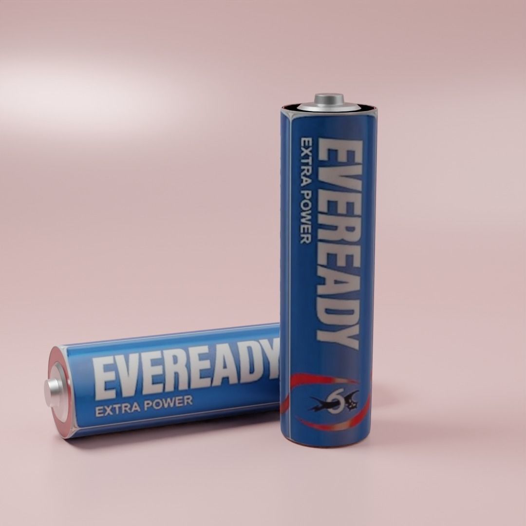 Eveready AAA Cell - 3D Model Low-poly 3D model_1